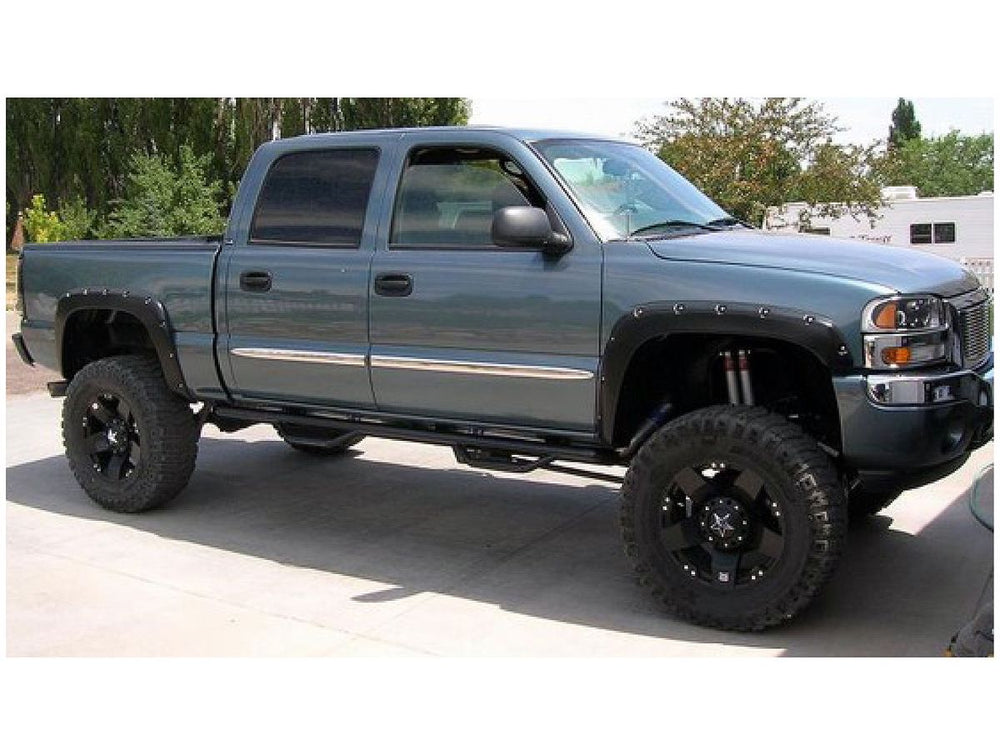 Élargisseurs d'ailes "Pocket Style" 4 pièces noirs (Chevrolet/GMC Sierra/Silverado 1500/2500/3500 Classic/HD 99-07)
