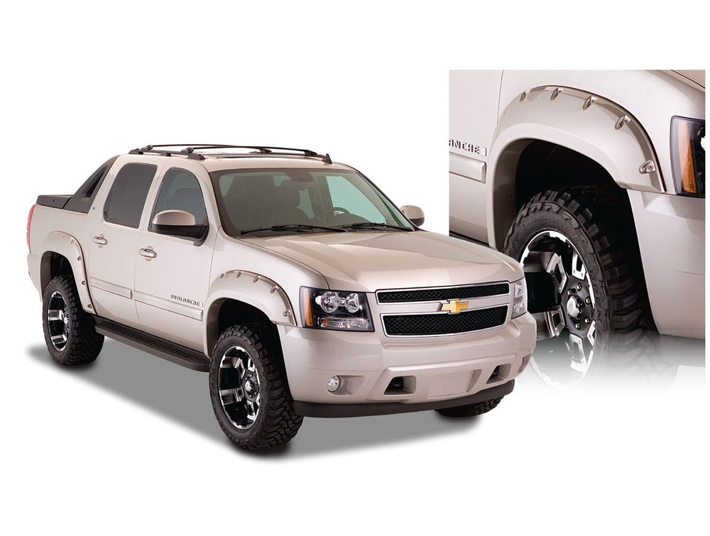 Extensions d'ailes style Pocket 4 pièces Noir (Chevrolet Avalanche 07-13)