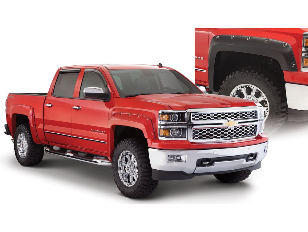 Extensions d'aile style "Pocket" 4 pièces - Noir (Chevrolet Silverado 1500 14-18)