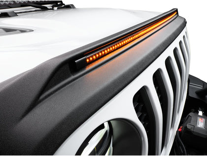 Hood/Bug Cap Low Profile Aeroskin - Smoke (18-24 Jeep Wrangler JL/20-24 Gladiator JT)