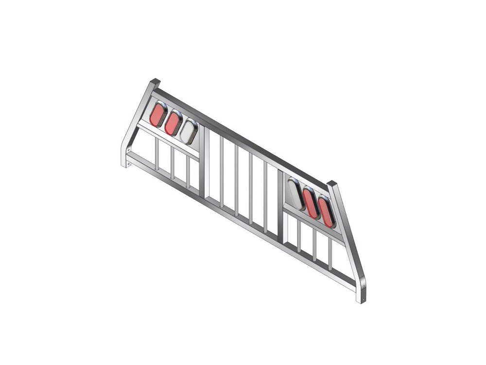 Westcan Headache Rack Aluminum Full Bar W/LED Lights (WE6001015)