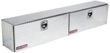 Tool Box Hi-Side Top Side 2 Doors 90.25 in. L x 13.25 in. W x 16 in. H - Bright Aluminum