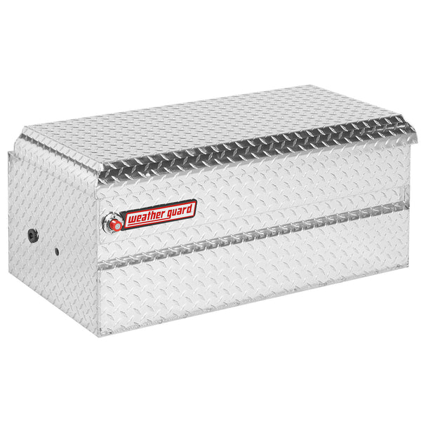 Boîte à outils couvercle simple 20,25 po l. x 37 po L x 16,25 po H - Aluminium brillant