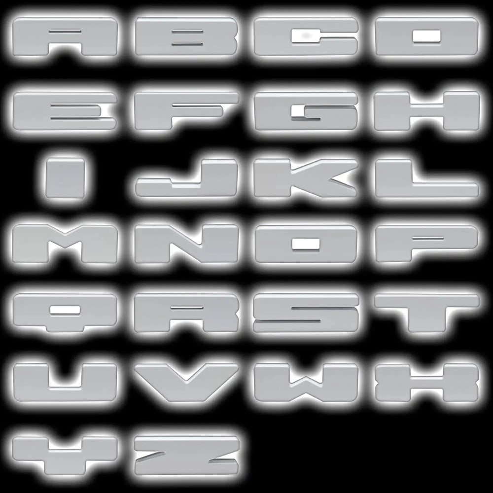 ORACLE Lighting Universal Illuminated LED Letter Badges - Matte Wht Surface Finish - N