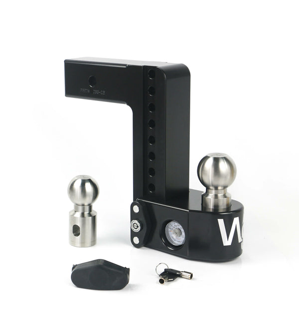Weigh Safe 8" Drop Hitch (8K/14.5K Gtwr) (WS8-2.5-CER-BLA)