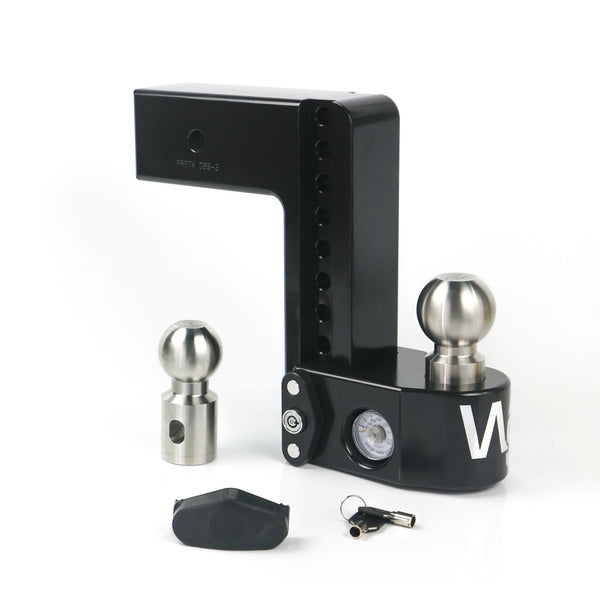 Weigh Safe 8" Drop Hitch (10K/21K Gtwr) (WS8-3-CER-BLA)
