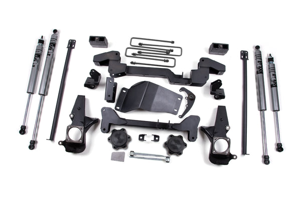 Zone Offroad 6" Lift Kit — FOX 2.0 Adventure Series — 2001-2010 Chevrolet Silverado / GMC Sierra 2500 HD, 4WD (ZONC4F)