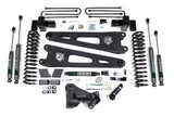Zone Offroad 2017-2019 Ford F250/350 4 Radius Arm Suspension Lift Kit 2 Rear Block Gas 3 Leaf Main
