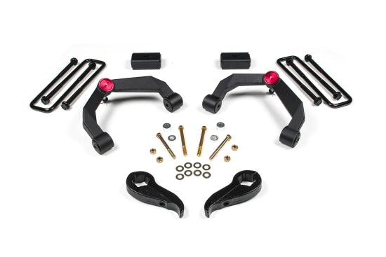 Zone Offroad 3" UCA Lift Kit — For Trucks with Overloads, No Shocks — 2011-2019 Chevy Silverado 2500 HD / Chevy Silverado 3500 HD / GMC Sierra 2500 HD and more (ZONC38)