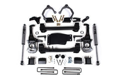 Zone Offroad 4" Lift Kit — Strut Spacer, FOX Adventure Series — 2019-2023 Chevy Silverado 1500 / GMC Sierra 1500, 4WD (ZONC67F)