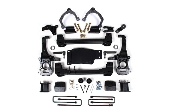 Zone Offroad 4" Lift Kit — Strut Spacer, FOX Adventure Series — 2019-2023 Chevy Silverado 1500 Trail Boss / GMC Sierra 1500 AT4, 4WD (ZONC69F)