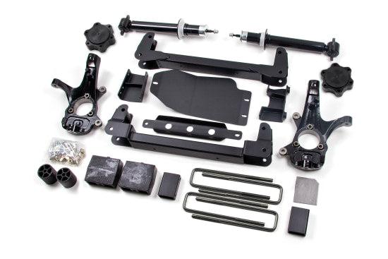 Zone Offroad 4.5" Strut & Drop Crossmember Lift Kit — 2007-2013 Chevy Silverado 1500 / GMC Sierra 1500, 4WD (ZONC8N)