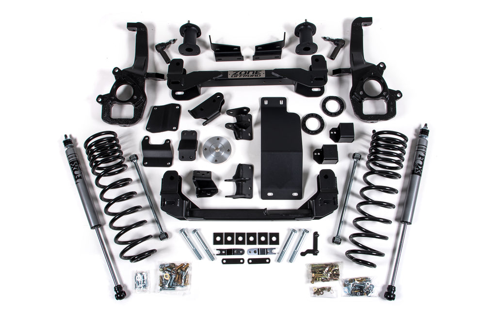 Zone Offroad 6" Lift Kit — Standard, Strut Spacer, FOX Adventure Series — 2025 Ram 1500, 4WD (ZOND149F)