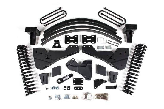 Zone Offroad 8" Lift Kit — Diesel, Block Kit With Factory Overload, FOX 2.0 Adventure Series — 2011-2016 Ford F-250/F-350 Super Duty, 4WD (ZONF55F)